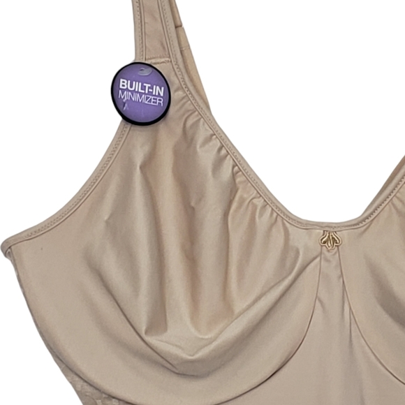 Bali Passion for Comfort Minimizer Body Shaper 40C Nude Beige Shapewear - Picture 7 of 10